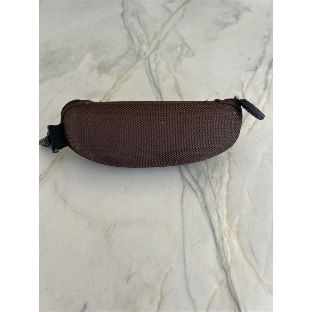 Maui Jim Brown Zippered Sunglasses Hard Case w/ Clip, Brown